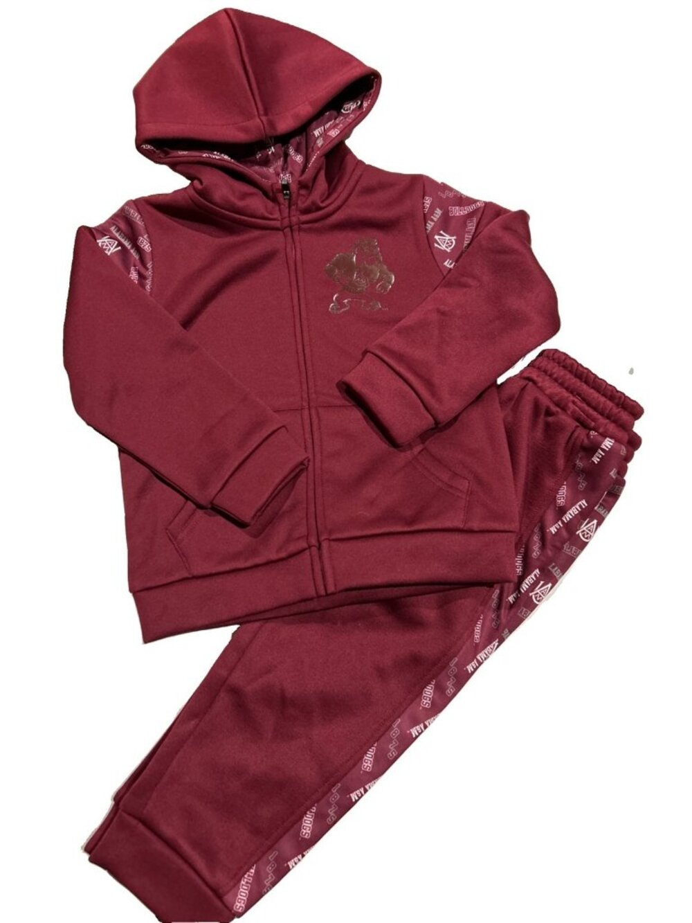 NEW Alabama A&M Bulldogs Colosseum Maroon FZ Hooded Jacket Sweatshirts Boys 3T